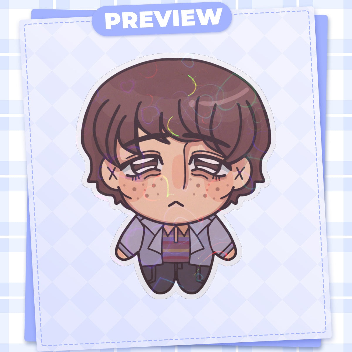 Mike Wheeler S5 Chibi Sticker PRE-ORDER